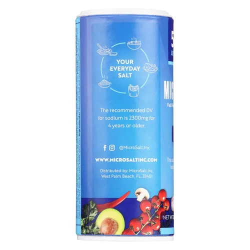 Miniatura 11 de Microsalt 50 % menos de sal de sodio, sustituto de sal regular, sal de condimento para cocinar, condimentar y hornear, sabor completo, menos sodio