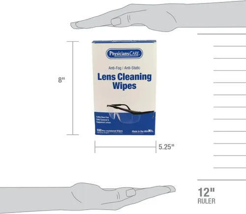 Miniatura 8 de PhysiciansCare - Toallitas antiempañantes y antiestáticas para lentes, 1 paquete, (100 unidades)