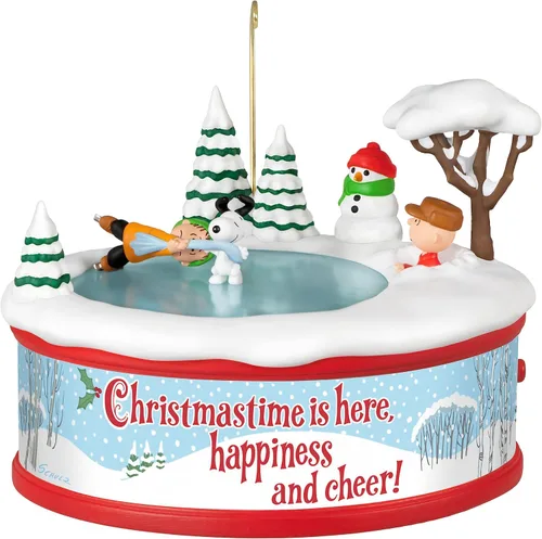 Miniatura 7 de Adornos de Navidad Hallmark Keepsake 2023, Snoopy del grupo de Peanuts, adorno de vidrio, juego de 6, regalos para fanáticos de Peanuts