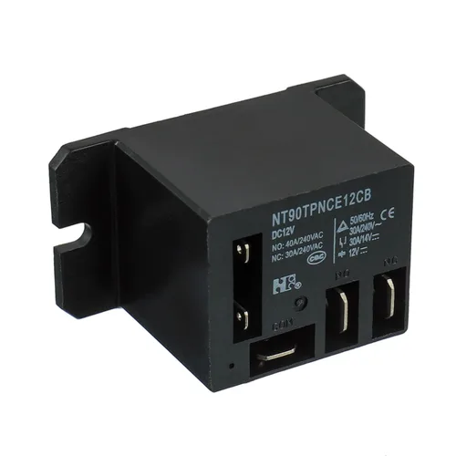 Miniatura 3 de NT90-DC12V-10X Relé de potencia DC 12V Bobina 12 VDC 30A 40A SPDT(1NO 1NC) con montaje de brida y 10 terminales de conexión rápida con cables Relé