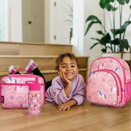 Miniatura 2 de Wildkin Mochila infantil de 12 pulgadas, acolchada, ajustable, ideal para guardería y viajes, unicornios arcoíris