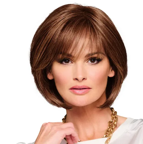 Miniatura 37 de Raquel Welch Made You Look Chin-Length Chic Bob, 100% atado a mano por ropa de pelo, gorra pequeña promedio, RL10/12 castaño iluminado por el sol