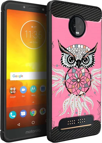Miniatura 34 de CasesOnDeck Funda compatible con [Motorola Moto Z3 Play Moto Z3] Moto Z3 Design, funda delgada negra flexible y elegante protección contra golpes
