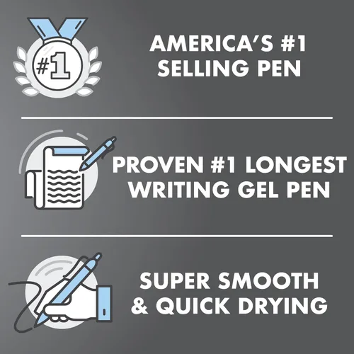 Miniatura 4 de Pilot G2 Premium - Bolígrafos retráctiles de tinta de gel de alta calidad, punta gruesa (1.0mm), bolígrafos de gel 1.0, surtidos, paquete de 10