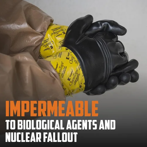 Miniatura 7 de MIRA - Guantes protectores de seguridad NC-11 CBRN Guantes de trabajo industriales reutilizables resistentes a productos químicos 1 par XS a XXL