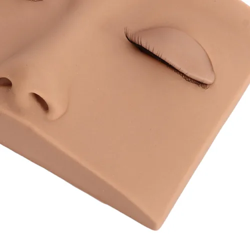 Miniatura 8 de Cabeza de maniquí de pestañas, cabeza de maniquí de pestañas de repuesto de silicona extraíble, extensión de pestañas, práctica de entrenamiento