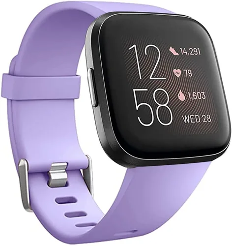 Miniatura 13 de Bandas de repuesto compatibles con Fitbit Versa/Versa 2 / Versa Lite, correa ajustable de silicona para accesorios clásicos, correas de fitness