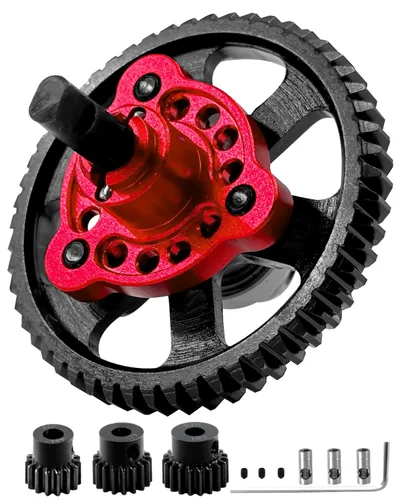 Miniatura 8 de Pieza de mejoras de engranaje recto 53T para Slash 4X4/VXL Stampede 4X4/VXL Rustler 4X4/VXL, eliminador de embrague deslizante 53T con piñones