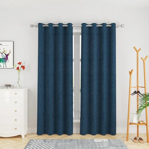 Miniatura 18 de UPOPO Cortinas de niveles de cocina negras de privacidad de lino texturizado de 24 pulgadas de largo, cortinas de café sobre el fregadero, cortinas