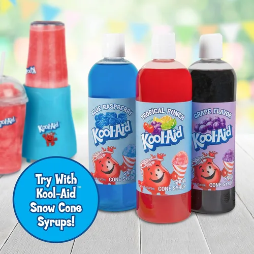Miniatura 6 de Nostalgia Kool-Aid Slush 'N Go - Licuadora personal para batidos, granizados, batidos y mezclas de frutas, incluye dos botellas de viaje de 15