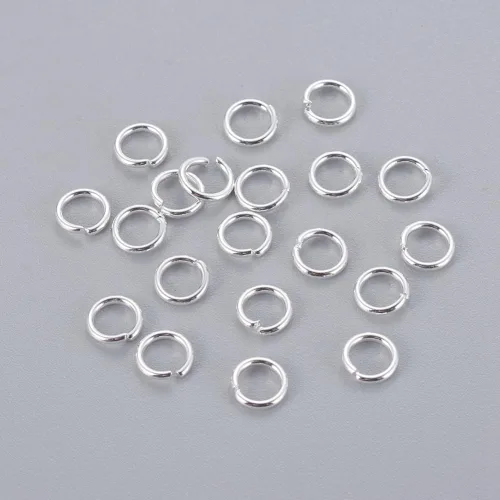 Miniatura 34 de HDSupplies 100 piezas - 4mm de argollas de acero inoxidable 304 de tono negro - Calibre 22 (espesor de 0.6mm)