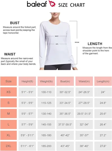 Miniatura 6 de BALEAF Women's Long Sleeve Running Shirts Workout Tops Athletic Active Quick Dry Soft Lightweight