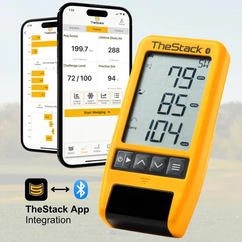 Miniatura 5 de TheStack™ Radar Monitor de Lanzamiento de Golf Sistema de Entrenamiento Basado en Aplicación y Analizador de Swing de Golf Ayuda