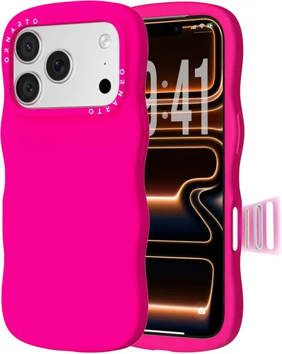 Miniatura 15 de ORNARTO Funda para iPhone 17 Pro de 6.3", Silicona Líquida Ondulada a Prueba de Golpes con Protección contra Caídas con Botón de Control de Cámara