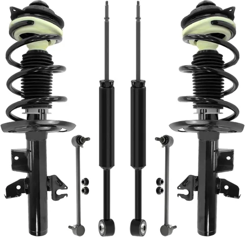 Miniatura 40 de Detroit Axle - Kit de puntales delanteros de 6 piezas para Ford Escape 2014-2019, 2 puntales y muelles helicoidales, 2 enlaces de barra