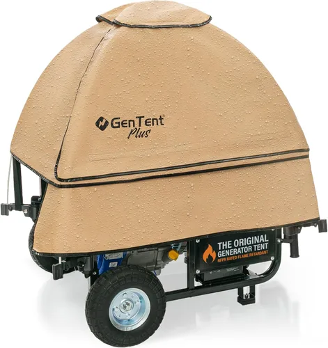 Miniatura 15 de GenTent Funda de funcionamiento del generador - Kit universal (extremo, color tostado) - para generadores portátiles de marco abierto