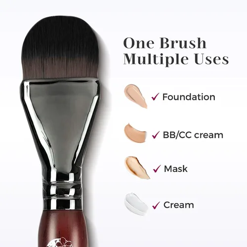 Miniatura 11 de ENERGY Brocha de base para maquillaje líquido, máscara facial de bricolaje de cerdas suaves de alta calidad, cepillo de contorno facial para mezclar