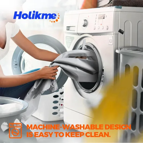 Miniatura 4 de Holikme Burlete para Puerta Topes de Corrientes de Aire para la Parte Inferior de la Puerta 32 pulgadas, Gris