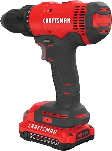 Miniatura 13 de CRAFTSMAN V20 - Kit de taladro/controlador inalámbricos (CMCD701C2)