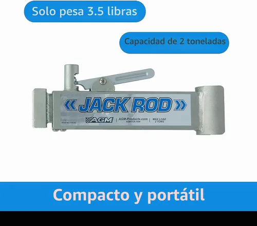 Miniatura 5 de AGM Jack Rod, barra de soporte de bloqueo de 2 toneladas para gatos de piso, gato no incluido, viaje de 14 pulgadas, 3 libras, soporte de gato