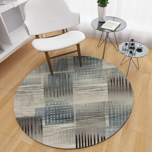 Alfombra moderna de 31.5 in, 39.4 in, 47.2 in, 55.1 in, 63.0 in, 70.9 in, 78.7 in, 94.5 in, 102.4 in, 118.1 in, alfombra redonda para sala de estar,