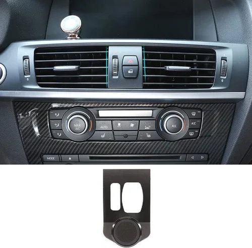 Soporte giratorio para teléfono celular de 360 grados, soporte para teléfono móvil negro (imán) compatible con BMW X3 X4 F25 F26 2010-2016 (negro)
