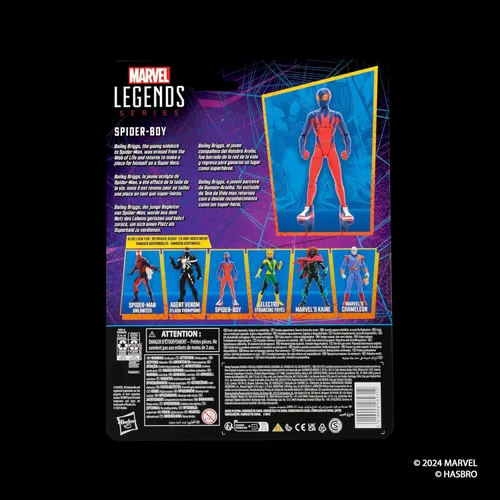 Miniatura 10 de Marvel Legends Series Spider-Boy, Retro Comics Figura de acción coleccionable de 6 pulgadas
