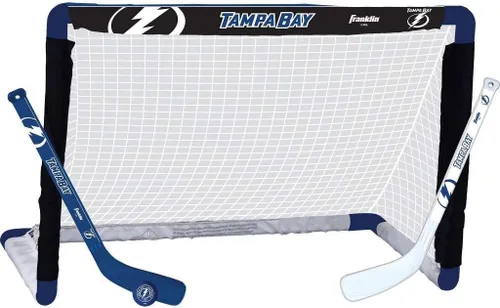 Miniatura 31 de Franklin Sports NHL - Juego de mini hockey para niños, portería de hockey sobre rodilla, pelota + 2 palos, juego de juguetes para interiores