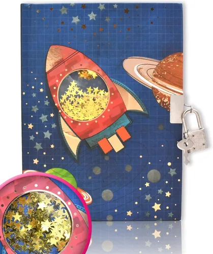 Miniatura 13 de Diario para niñas con cerradura para niños, GINMLYDA Diarios rosas lindos 18x13.5 cm 160 páginas Cuaderno secreto para niñas con cerradura y llave