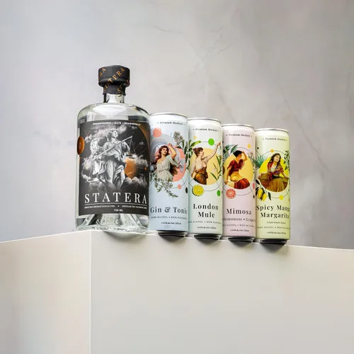 Miniatura 6 de Statera - Licores sin alcohol con electrolitos - Alternativa a la ginebra - Alternativa de licores destilados con botánicos de ginebra - Sin azúcar