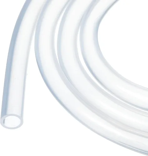 Tubería de Silicona Transparente de 6.6 pies 1/4" DI x 3/8" DE Tubería de Plástico Industrial Transparente Mangueras de Silicona Pura para Bomba