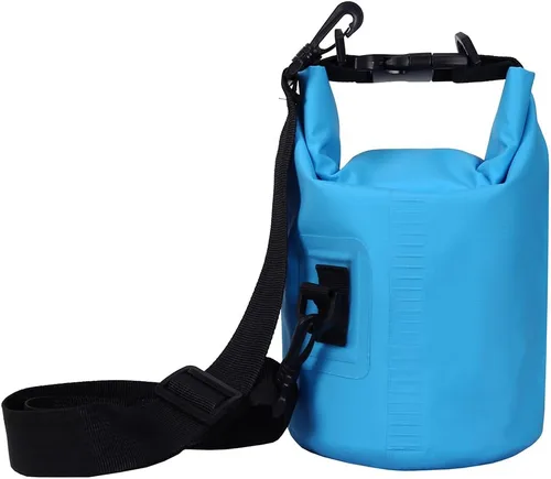 Miniatura 32 de 2L/3L/5L/10L/15L/20L/30L 500D Lona resistente PVC impermeable bolsa seca saco para kayak/canoa/pesca/rafting/natación/campamento/snowboard Rosado