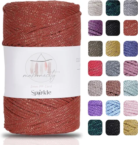 Miniatura 10 de Makromecity, Cordón de macramé de poliéster de 2 mm x 250 yardas (750 pies) de 2 mm, cordón de macramé de polipropileno para arte y manualidades