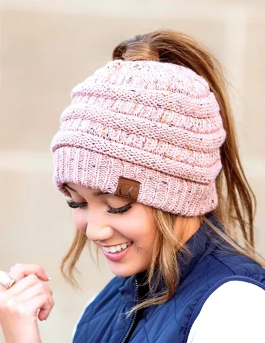 Miniatura 80 de Funky Junque - Gorro para mujer con ranura para cola de caballo