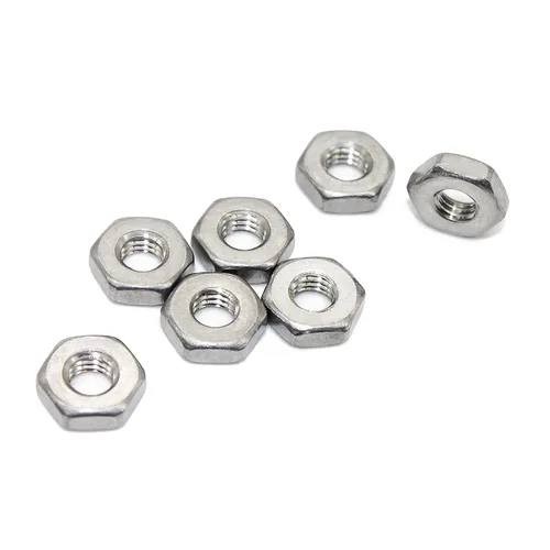 Miniatura 2 de Tuerca hexagonal 8-32, tuerca hexagonal de rosca gruesa, tuerca hexagonal de acero inoxidable 18-8, tono plateado, (100 piezas)