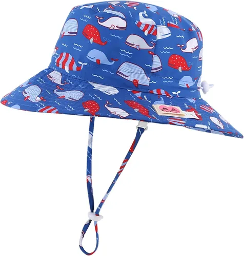 Miniatura 20 de Home Prefer - Sombrero para sol para niños con UPF50 + Safari, transpirable, sombrero de verano, para juego. Tiburón