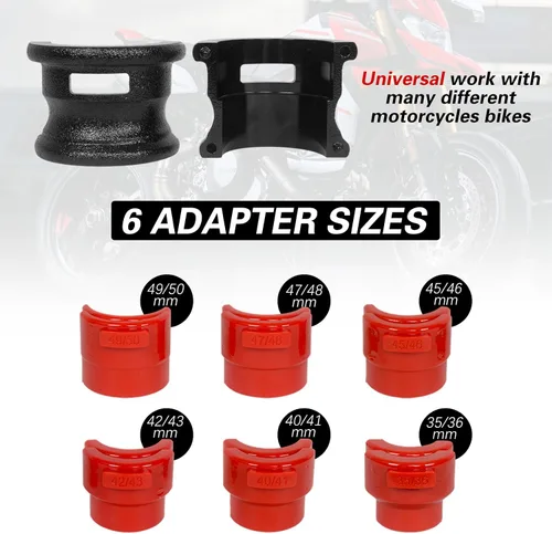 Miniatura 7 de MOTO4U Kit de controlador de sello de horquilla de moto, herramienta universal de sello de horquilla de motocicleta con 12 destornilladores