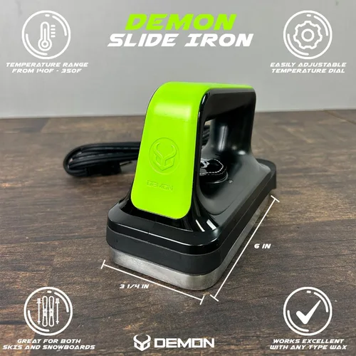 Miniatura 3 de DEMON UNITED USA Bronze Edition Kit de afinación de esquí y snowboard con cera para esquí y snowboard para todas las estaciones, hierro de cera