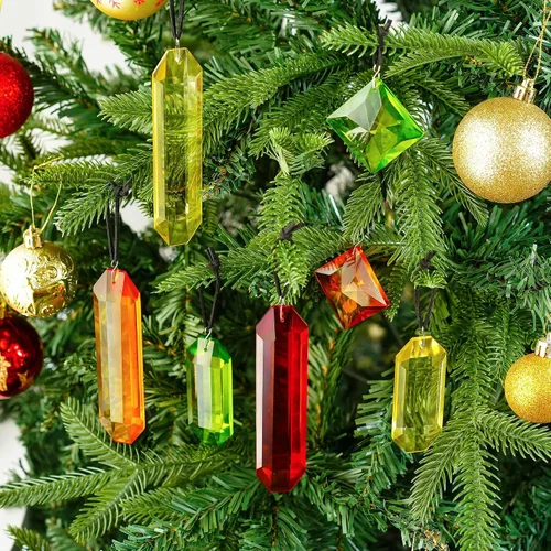 Miniatura 7 de HDCRYSTALGIFTS 7 piezas de prismas de cristal atrapasoles para colgar en ventanas, atrapasoles de cristal arcoíris colgantes para ventanas