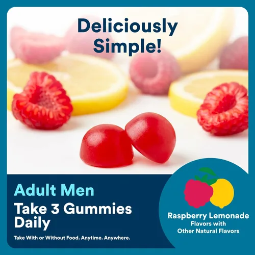 Miniatura 5 de SmartyPants Gomitas multivitamínicas para hombres - Fórmula mejorada: Omega 3 (DHA/EPA), metilfolato, vitamina D3, C, vitamina B12, B6, vitamina A