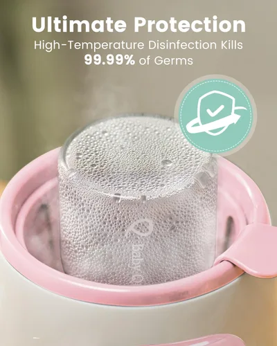 Miniatura 7 de Grownsy Calentador de biberones, calentador rápido de biberones para todos los biberones, calentador de leche para leche materna o fórmula, control
