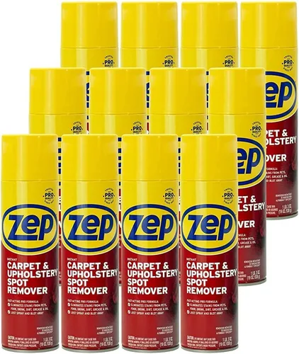 Zep Eliminador instantáneo de manchas de alfombras y tapicería, 19 onzas (caja de 12) ZUSPOT19, sin frotar