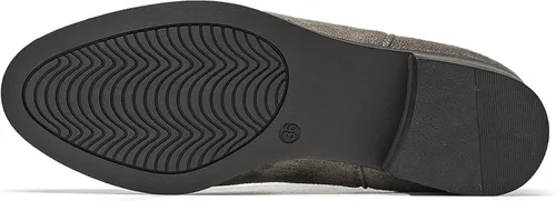Miniatura 4 de VJH confort Botines sin cordones para mujer, con punta redonda de almendra occidental, tacón bajo, elásticos, Chelsea
