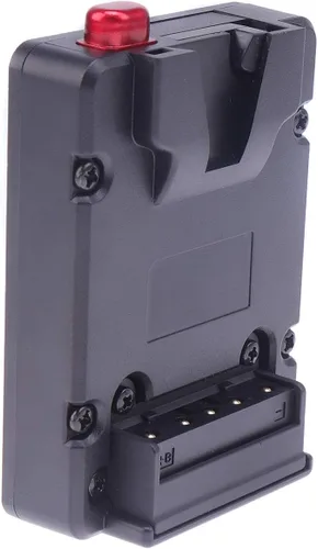 FocusFoto Adaptador de placa de fuente de alimentación de batería de montaje en V Mini Nano V-Lock de tamaño bolsillo con D-tap