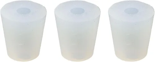 3 tapones de esclusa de aire, tapón de goma # 4, tapones de goma sólida para conservar, elaborar cerveza, fermentar chucrut, hacer vino, Kimchi -