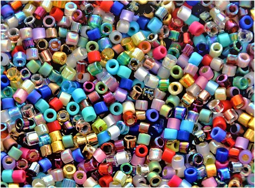 Miniatura 2 de Miyuki Delica Seed Bead - Mezcla 10/0 para hacer joyas, cuentas de semillas de vidrio japonesas, 0.7 oz (10 g)