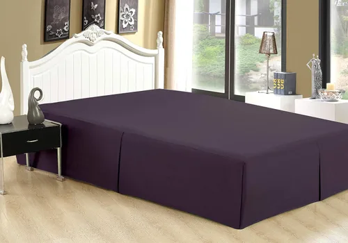 Miniatura 7 de Marina Decoration Falda de cama ultrasuave y sedosa de calidad de hotel para todas las estaciones, bolsillo profundo, caída de 16 pulgadas, rayón