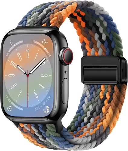 Miniatura 25 de Qimela Correa deportiva compatible con correas de Apple Watch de 1.49, 1.57, 1.61, 1.65, 1.73, 1.77 pulgadas, 1.77 pulgadas, 1.77 pulgadas, correa