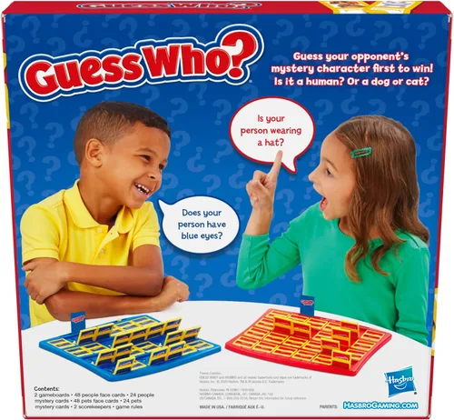 Miniatura 2 de Hasbro Gaming Juego de mesa Guess Who?, con tarjetas de personas y mascotas, el juego original de adivinanzas, para niños, de 6 años en adelante