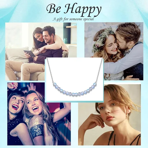 Miniatura 6 de Collar de plata de ley real con dije de corazón para hermana, regalo de hermana